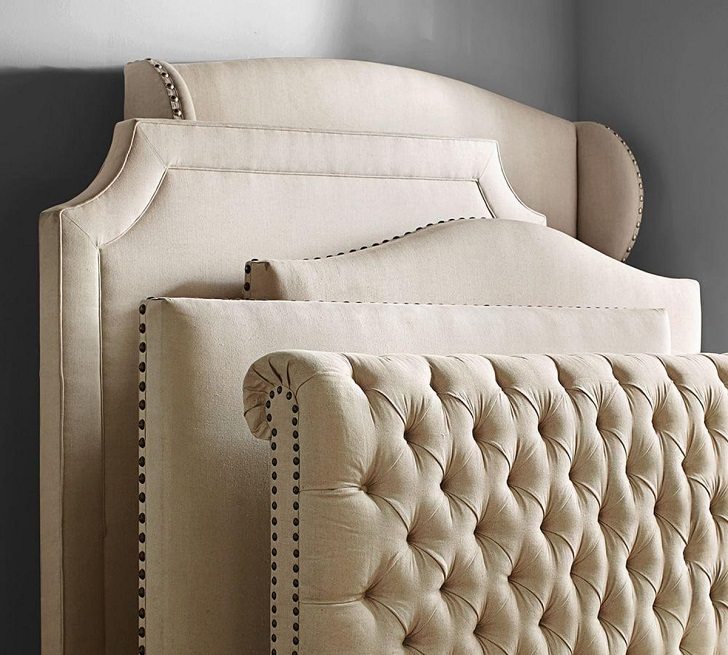 Upholstered bed headboards – comfortable,functional and decorative .