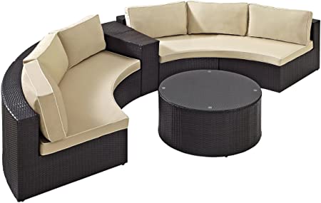 Amazon.com : Crosley Furniture Catalina 4-Piece Outdoor Wicker .