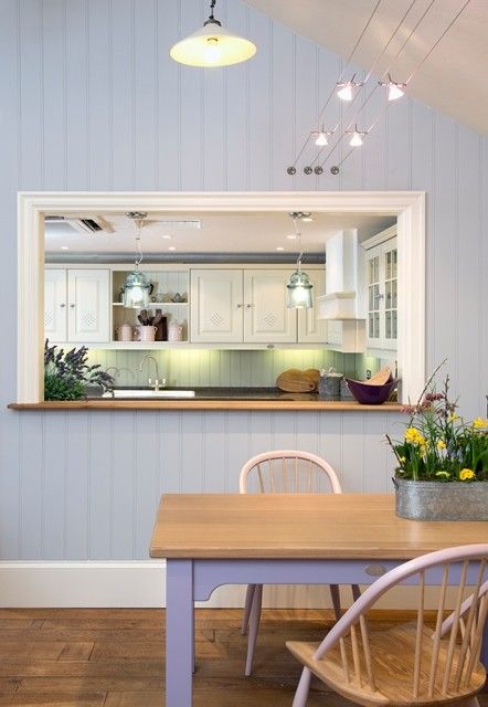 Nothing beats an internal window … | Home, Living room kitchen .