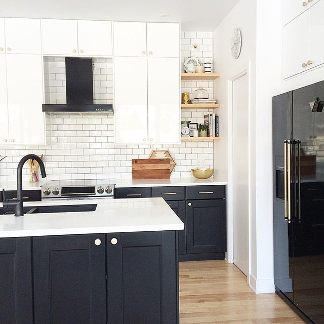 modern kitchen, black and white kitchen, kitchen design, black .