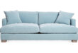 One Kings Lane - Hudson Sofa, Light Blue Velvet | One Kings La