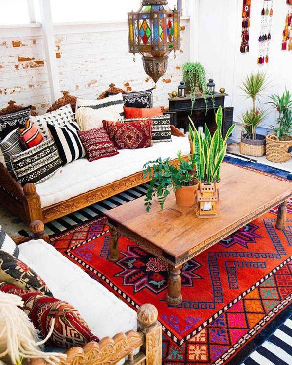 Motivating Bohemian Decorating Ideas For Living Room | Boho living .