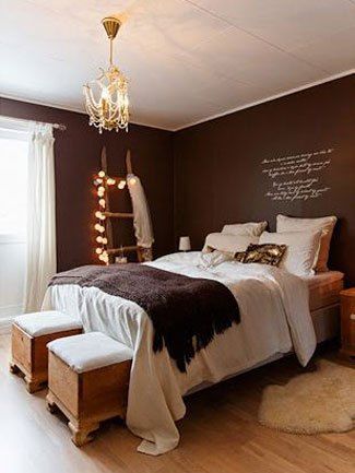 7 Chic Bedrooms We Want to Take a Nap In | Brown bedroom walls .