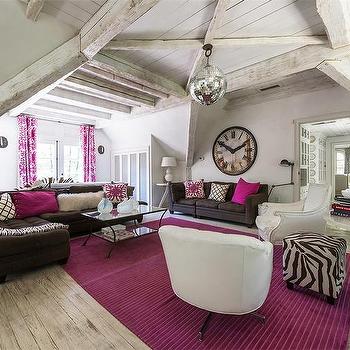 Pink And Brown Living Rooms Design Ide
