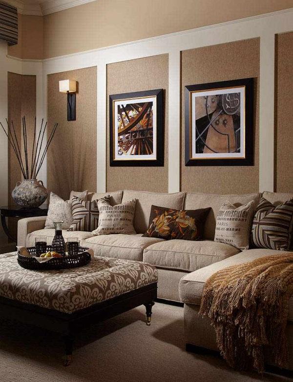 Living room design ideas in brown and beige - 50 fabulous interio