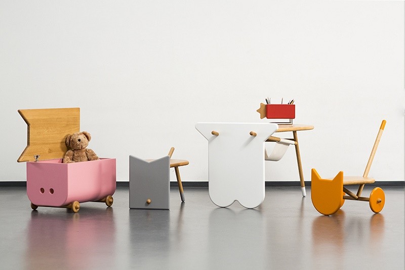 Avila - creative children's furniture with shapes inspired by pets .