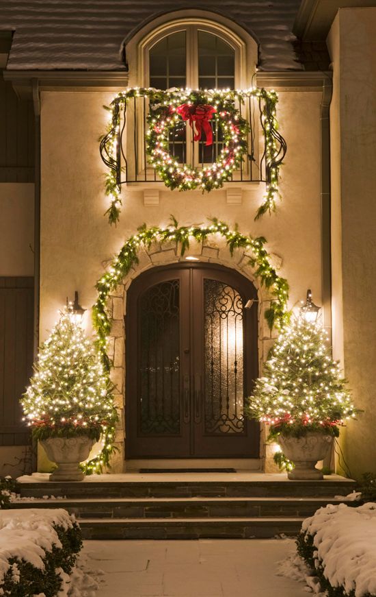 Picture Of cozy and inspiring christmas balcony decor ideas