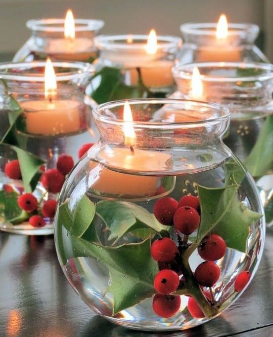 Top Christmas Candle Decorations Ideas | Christmas candle .