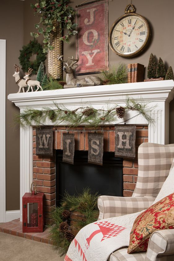 50+ Absolutely fabulous Christmas mantel decorating ideas .