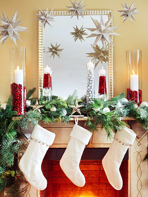 Gorgeous Fireplace Mantel Christmas Decoration Ideas | family .