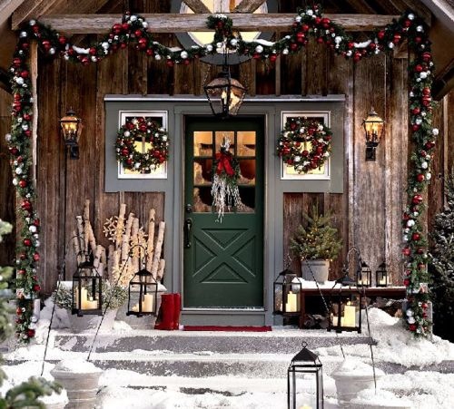 Christmas Porch and Front Door Decorating Ideas – Adorable Ho