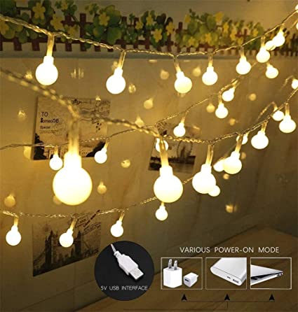 Amazon.com: 100 LED Globe String Lights, Ball Christmas Lights .