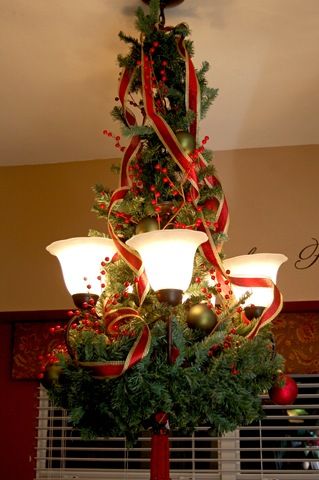 15 Christmas Decorating Ideas for Pendant Lights and Chandeliers .