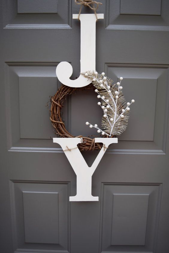 5 Simple DIY Christmas Holiday Decoration Ideas | Christmas door .