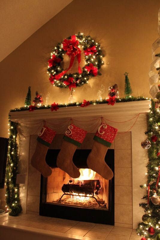 50 Most Beautiful Christmas Fireplace Decorating Ideas | Christmas .