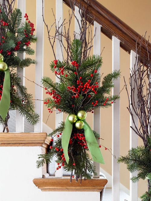 Christmas Staircase Decorating Ideas - Christmas Decorating .