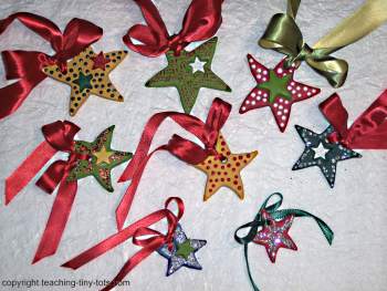 Toddler Activities: Salt Dough Christmas Star Ornamen