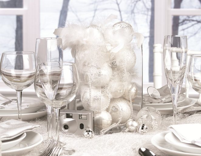Christmas table decor: from natural to shiny - Viri