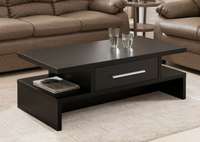Modern Coffee Table Rectangular Design Drawer Living Room .