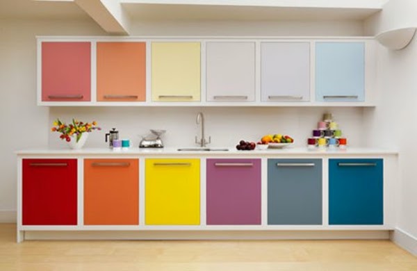 15 Modern kitchen design ideas in bright color combinatio