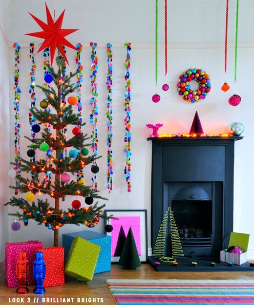 Three Colourful Christmas Decorating Ideas | Colorful christmas .