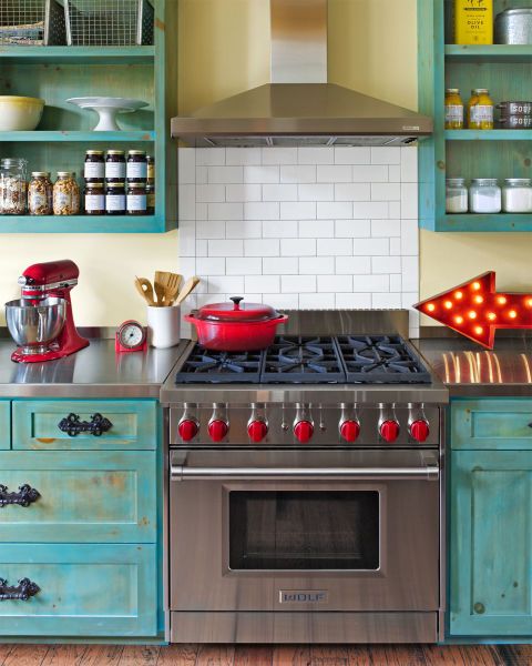 10 Ways to Add Colorful Style to Your Kitchen | Kitchen design .
