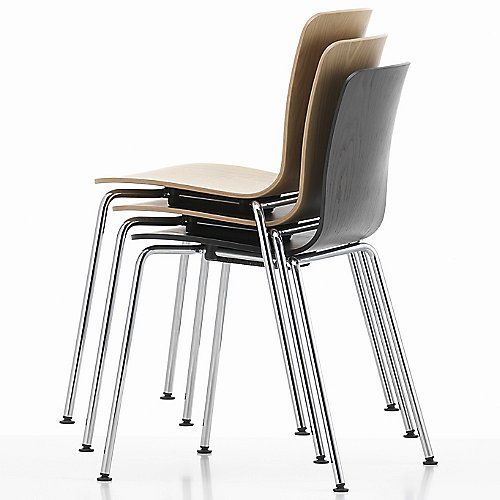 The Vitra HAL Ply Tube Stacking Chair pairs the simple texture and .