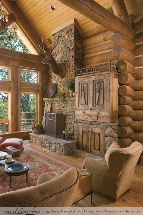 For those who love rustic interior design with natural elements .