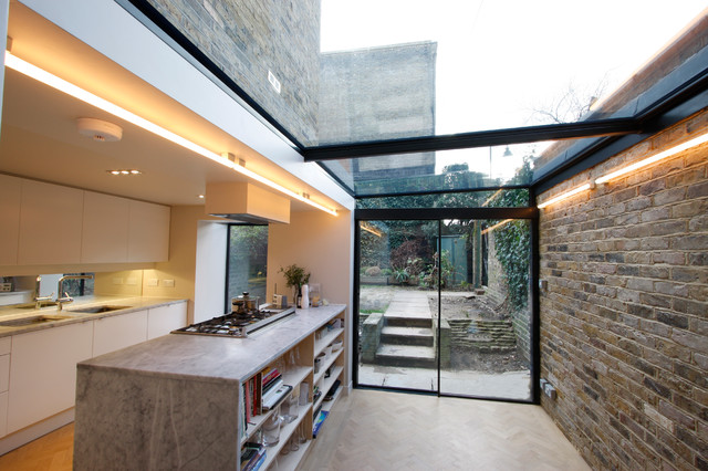 Side Infill Extensions - Contemporary - Kitchen - Buckinghamshire .