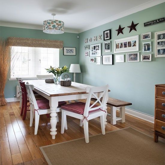 Pale green country dining room | Country dining rooms, Green .