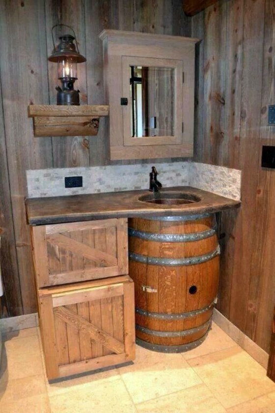 Rustic Bathroom Ideas – Would you set up your bathroom in a .