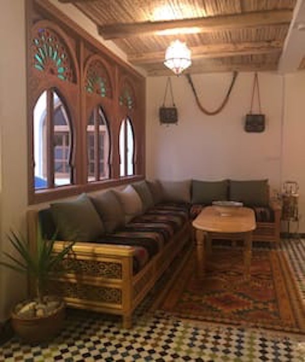 2 Typical Traditional Moroccan House with a cozy atmosphere .