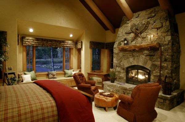 Bedroom fireplaces – a way of making this room even more warm .