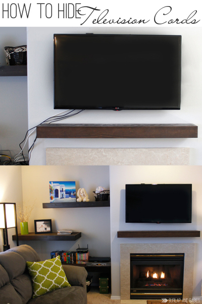 Remodelaholic | 95 Ways to Hide or Decorate Around the TV .