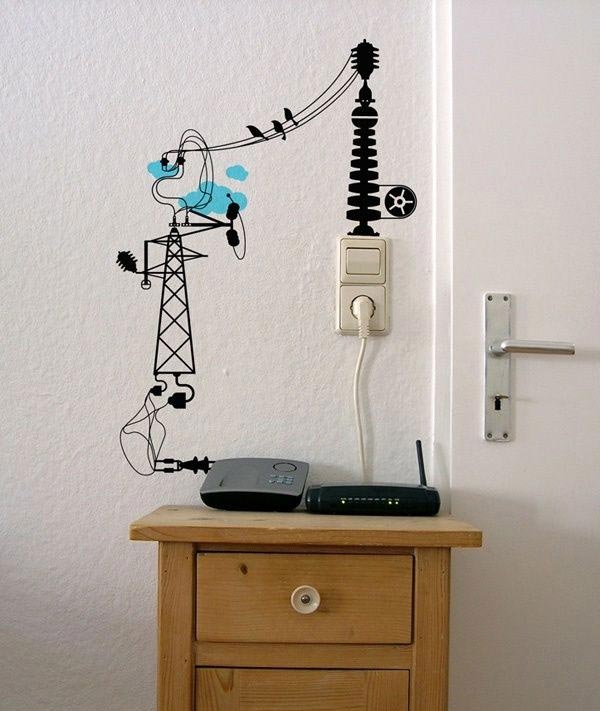 20 Creative DIY Ideas To Hide The Wires in The Wall Room - Amazing .