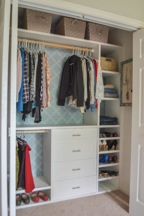 Custom small closet system | Closet renovation, Closet designs .