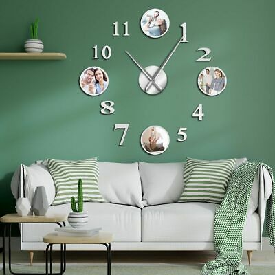 Large Wall Clock Custom Photo Frame Decorative Living Room Clocks .