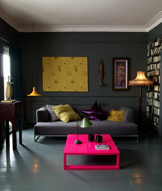 Dark And Moody Apartment | Living Room Design Ide