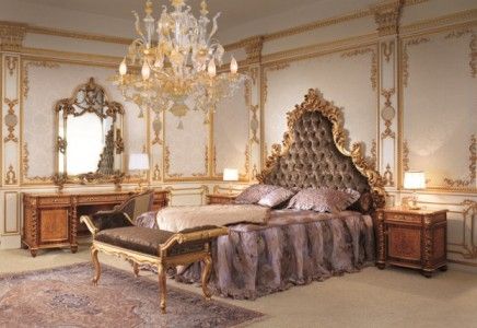 Italian Capitone Bedroom in Baroque Style - Classic Furniture and .
