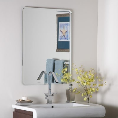Decor Wonderland 23.6-in Rectangular Frameless Bathroom Mirror at .