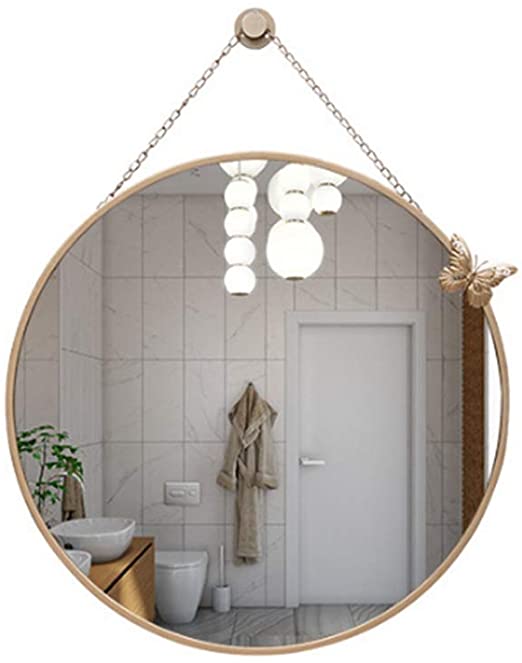 Amazon.com: Anchor1 Nordic Wall Wrought Iron Round Mirror with .