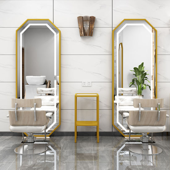 China Home Decor Golden Color Stainless Steel Frame Bathroom LED .