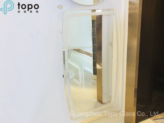 China Oval Wall Mirror Large Frameless Decorative Bathroom Home .