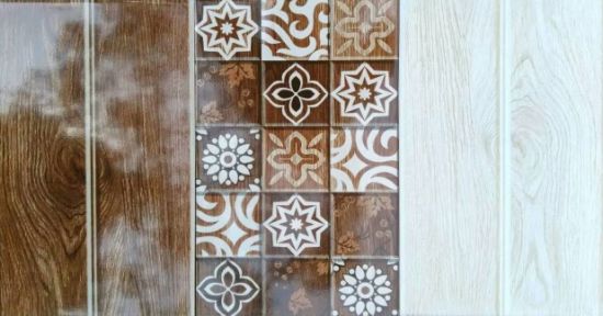 China 2018 Design Wood Slab Look Ceramic Wall Tile with Beautiful .