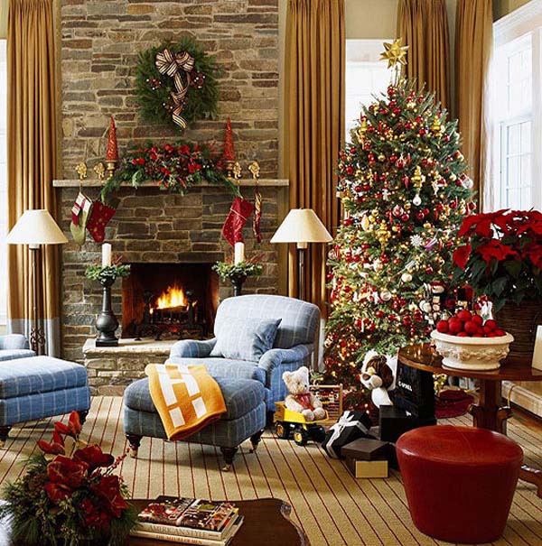 Christmas Living Room Decorating Ide