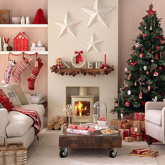 Scandi Christmas living room | Christmas interiors, Christmas room .