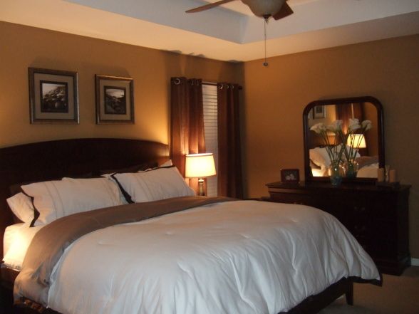 warm master bedroom decorating ideas | warm, brown, and simple .