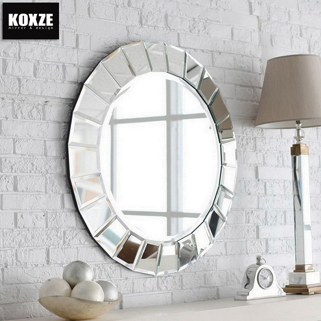 Koxze Beveled Glass Mirror Framed Decorative Mirrors For Living .