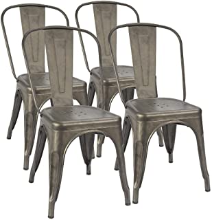 Amazon.com: Metal - Chairs / Kitchen & Dining Room Furniture: Home .