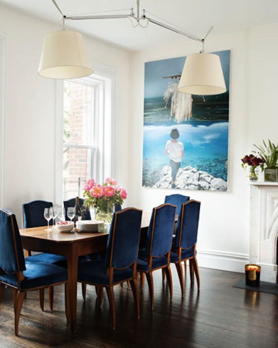 Candela's Closet | Dining room blue, Modern dining room, Blue .